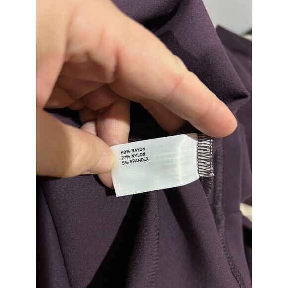 DULUTH Women’s NWOT Plum Long Sleeve Dress size XL Boat Neck Elegant Tie Waist - Picture 8 of 9